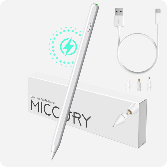 Miccory - Ultra Fine Tip Dual Charging Apple iPad Palm Rejection Stylus Pen