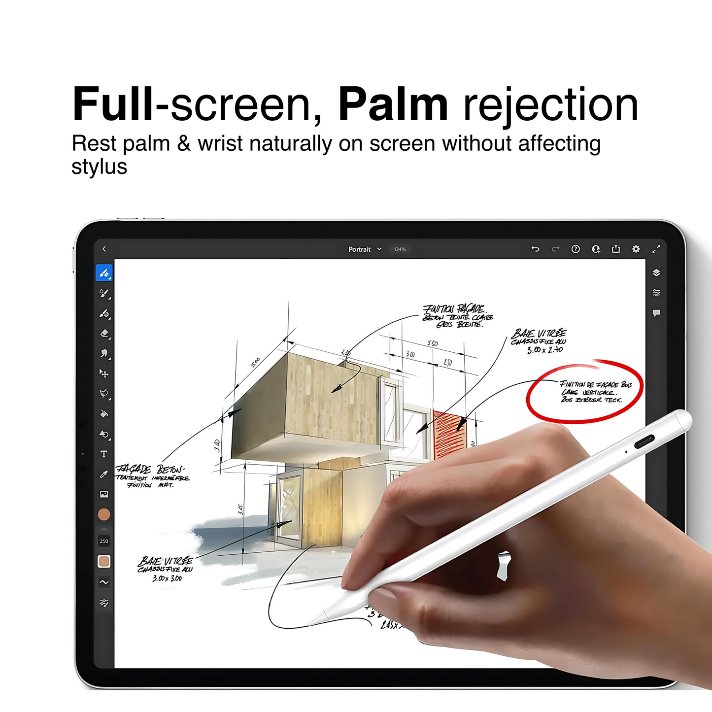 Miccory - Sketch Pure iPad Palm Rejection Stylus